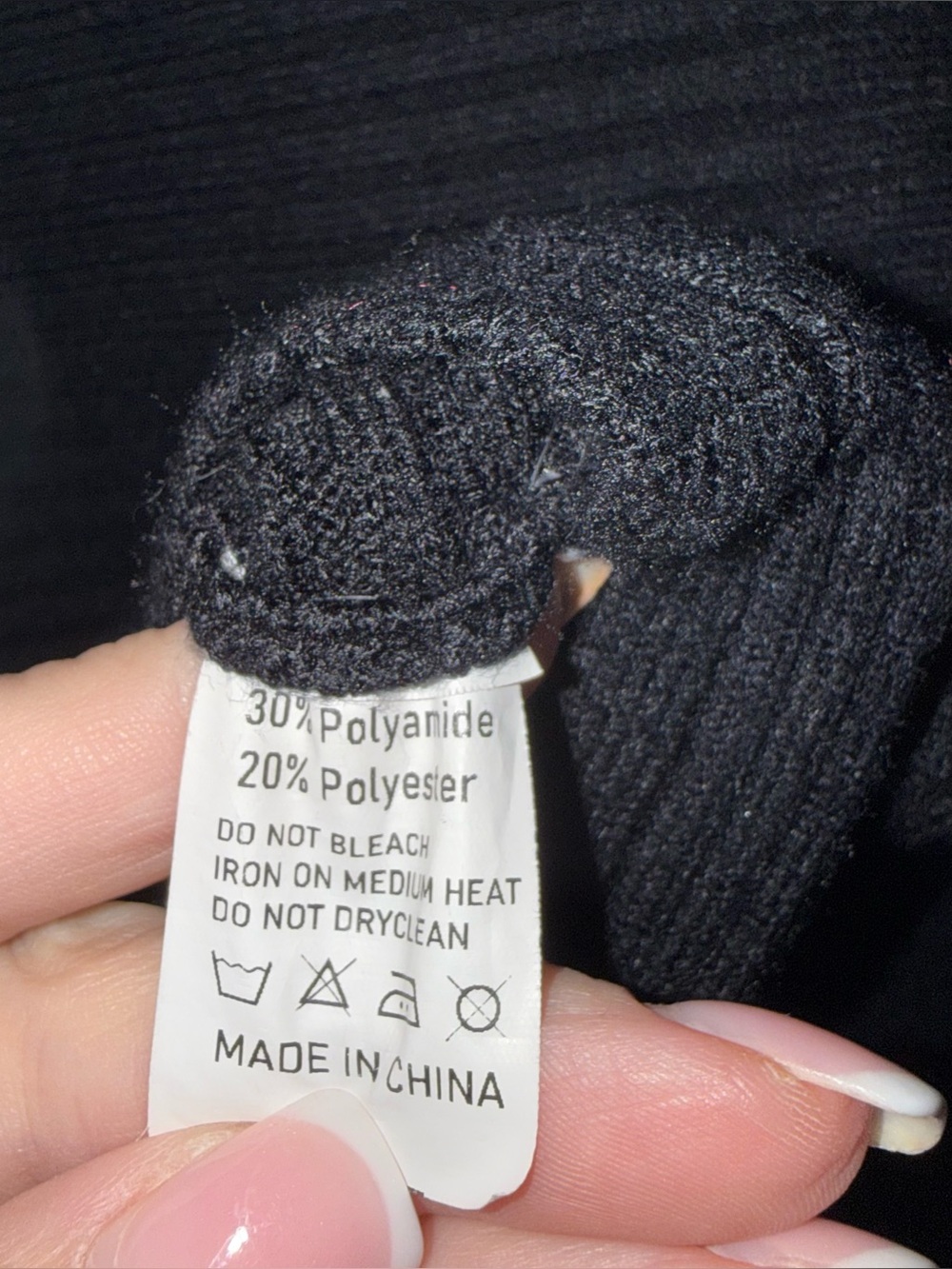 Black Ribbed Sweater - Picture 5 of 7